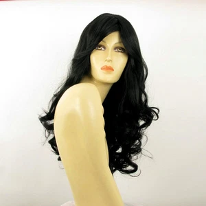 Perruque femme longue ondulée noir ZARA1B - Imagen 1 de 8