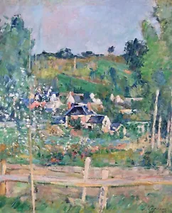 View of Auvers sur Oise - The Barriere Painting by Paul Cezanne Reproduction - Picture 1 of 3