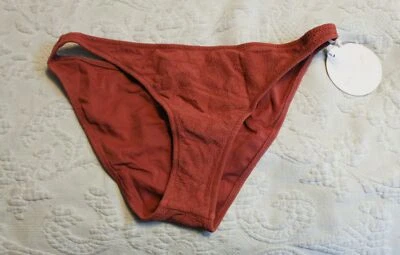 Tori Praver Women's Floral Textured Marlowe Bikini Bottom LV5 Dusty Pink Small - Image 1 of 4