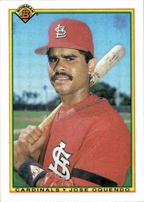 1990 Bowman Jose Oquendo St. Louis Cardinals #200 - Image 1 of 2