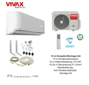 VIVAX R Design 12000 BTU + 10 m Komplett SET 3,8 KW Split Klimaanlage A+++ - Bild 1 von 8