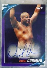 2019 Topps UFC Knockout Auto Purple /25 Daniel Cormier #KA-DC Auto