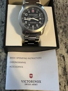 Men's Vintage Swiss Army Victorinox Calendar Quartz Watch AFL-CIO Union - Picture 1 of 6