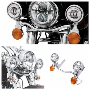Passing Light Bar Turn Signals Fog Light Set For Harley Road King FLHR 1994-2005 - Picture 1 of 12