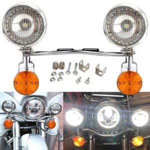 Passing Fog Turn Signals Light Bar For Yamaha 250 650 950 1100 1300 Silverado - Picture 1 of 12
