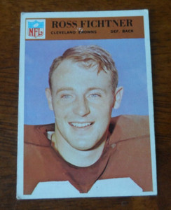 1966 PHILADELPHIA FOOTBALL #42 ROSS FICHTNER CLEVELAND BROWNS VG/EX A-448