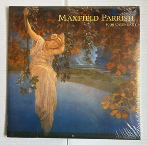 Calendario Maxfield Parrish 1999 11,75" x 11,75" aún sellado envoltura retráctil - Imagen 1 de 4