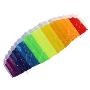 Dual Line Parafoil Kite with Control Bar Line Power Braid Sailing Kites - Picture 1 of 12