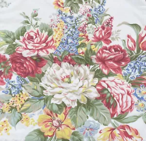 2pc Ralph Lauren Square Toss Pillow Covers Floral Cotton Multi colored 18” VGC - Picture 1 of 11