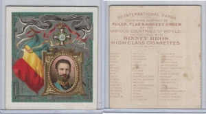 N238 Kinney, Tarjetas Internacionales, Gobernante, Bandera, 1888, Rumania, Carlos - Imagen 1 de 1