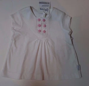 Nuevo con etiquetas Hermoso Vestido de Diseñador JOTTUM Niñas Blanco y Rosa Talla 3M - Imagen 1 de 10