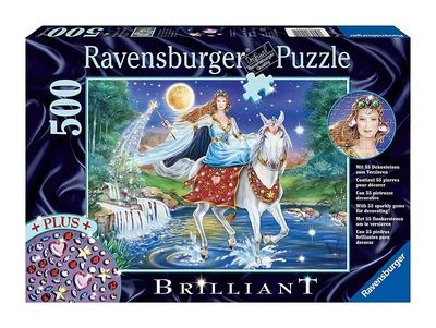 Ravensburger Puzzle Fata Chiaro di Luna Cavallo Bianco Muffa Elfo Fantasie - Immagine 1 di 4