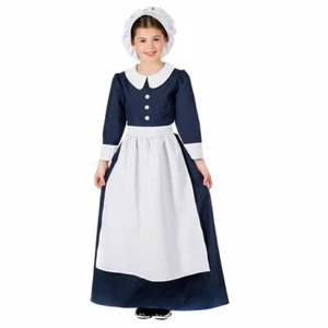 Girls Victorian Nurse Costume Kids Florence Nightingale Fancy Dress Book Week - Picture 1 of 4