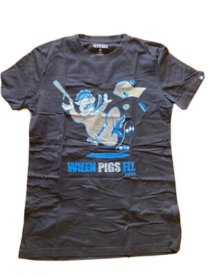 ETNIES T-SHIRT SKATEBOARD TG.M GRAFICA “WHEN PIGS FLY” ORIGINALE IN OTTIMO STATO - Imagen 1 de 4
