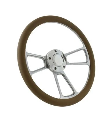 ¡¡COMPRA ESPECIAL!! Volante Billet and Tan 14" - Chevy, Ford, Dodge Foto 1 de 4