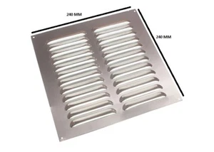 Cubierta de rejilla de ventilación de aire Louvre de aluminio 9 por 9 225 mm por 225 mm paquete de 3 - Imagen 1 de 1