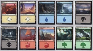 The Brothers' War - 1x Complete 10 Card Basic Land Set - Near Mint - Bild 1 von 1