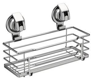 Suction Cup Shower Caddy Shower Shelf Soap Dish With Hooks For Razor Sponge Rust - Picture 1 of 7