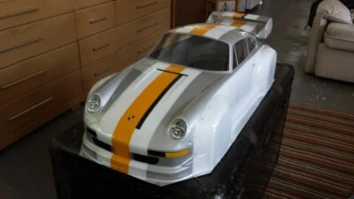 0001 - BODY RC PORSCHE 933 TURBO 1/5 SCALE + WING +DECALS - Immagine 1 di 4