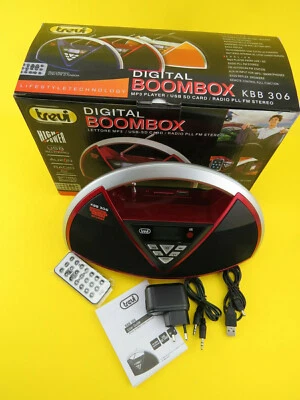 ALTOPARLANTE BOOMBOX TREVI KBB 306 HIGH POWER CON RICEVITORE FM RADIO - NUOVO - Immagine 1 di 4