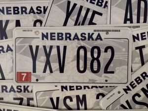 2020 Nebraska authentic license plate Brand New Design Roman God Capitol Art - Bild 1 von 1