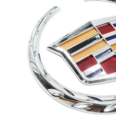 FOR DTS CT6 SRX Front Grille Emblem Hood Badge Chrome Color Symbol Ornament - Image 1 of 3