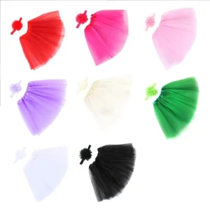Baby Costume Hairclip & Tutu Skirt Newborns Shower Photo Clothes Cosplay Outfits - Picture 1 of 15