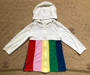 Hanna Andersson Rainbow Hooded Terrycloth Swim Cover, Size 110 - Picture 1 of 3