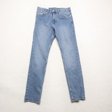 H&M &Denim Men's Size 29x32 Blue Slim Fit Straight Leg Medium Wash Stretch Jeans