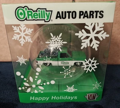 2025 M2 MACHINES O'REILLY AUTO PARTS ORNAMENT 1975 CHEVROLET SILVERADO CHASE NIB - Image 1 of 4