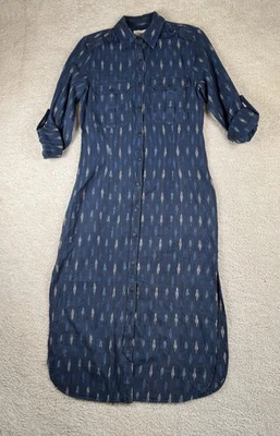 Denim & Supply Ralph Lauren Shirt Dress Womens Small Ikat Button Long Sleeve - Image 1 of 4