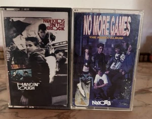 New Kids on the Block Hangin Tough & No More Games Cassette Albums - Picture 1 of 4
