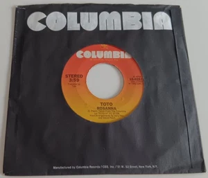 TOTO - ROSANNA VINYL 45 RPM. PLAYS EXCELLENT. USA ISSUE. - Picture 1 of 5