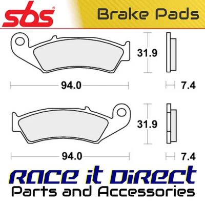 Pastillas de freno delanteras todoterreno carreras SBS para HONDA XR 250 R 1988-1989 Foto 1 de 4