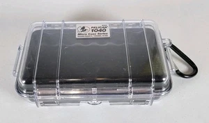 Pelican 1040 Micro Case Series - Black Waterproof Hard Case Made in USA - Picture 1 of 12
