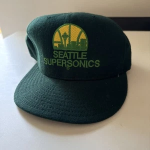 Seattle Supersonics New Era Pro Model Hat vtg fitted cap sz 7.5 - Picture 1 of 13