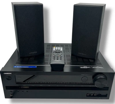 Onkyo TX-SR313 5.1 Channel Home Theater Audio Video Receiver w/ Speakers Tested - Image 1 of 4