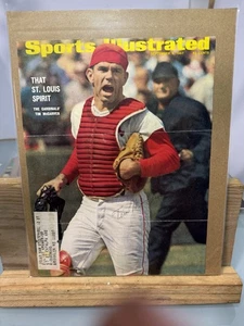 1967 Sport Illustrierte Tim McCarver handsigniertes Deckblatt ohne COA - Bild 1 von 7