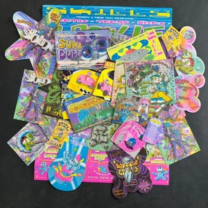 Vintage 2000er Rave Flyer Poster Booklet UV Reactive Sammlung Lot 46 Teile - Bild 1 von 11