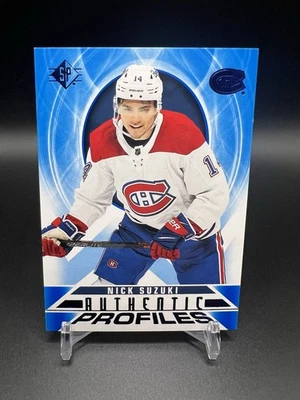 2020-21 SP #AP-10 Nick Suzuki Authentic Profiles Blue - Image 1 of 2