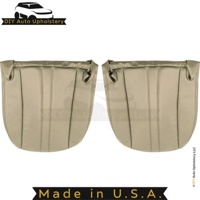 1996-2025 Fits GMC Savana Leatherette Bottom Replacement Seat Covers Neutral - Image 1 of 4