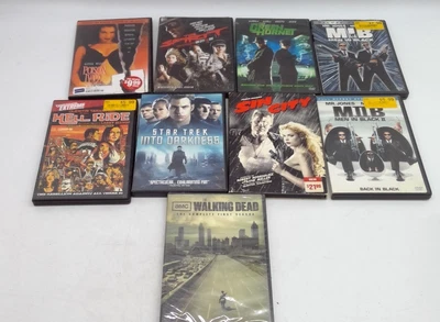 DVD Movie Lot of 9 SCI-FI Adventure Horror MIB Star Trek Hell Ride Sin City Foto 1 de 4