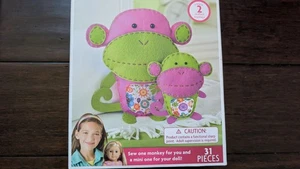American Girl Crafts Sew & Stuff Kit Monkeys New in Box - Picture 1 of 3