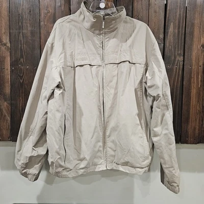 Columbia Men's Large Northway WM3022 Water Wind Resistant Full Zip Tan Jacket  - Image 1 of 4