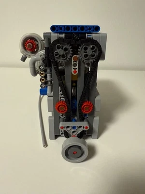Lego Pneumatic Inline-4 Engine Kit - 2000RPM (Switchless, DOHC) - Image 1 of 4