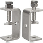 Heavy Duty Stainless Steel C Clamps 2 1/2 Inch for Woodworking, Small U Clamps f