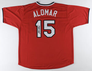 Sandy Alomar Jr. Signed Cleveland Indians Jersey (JSA) 1990 Rookie of the Year 
