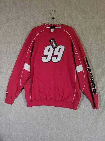 Chase Authentics Nascar Mens Pullover Sweatshirt Red 2XL #99 Edwards Office Depo Cover