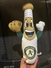 Vintage 2012 Oakland Athletics A's MLB Baseball Bat Plush Doll ~16" Licensed