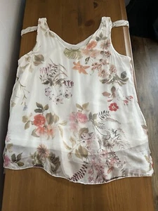 Bellambra Of Italy Tanktop mit Blumenmuster Gr. L - Bild 1 von 5